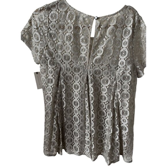 NWT Anthropologie Akemi + Kin Gold Party Blouse  L - Picture 12 of 12